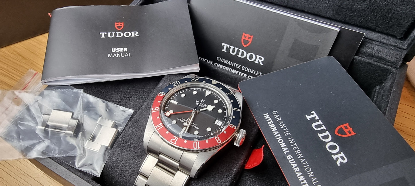 Tudor Black Bay GMT “Pepsi”. Box and Papers