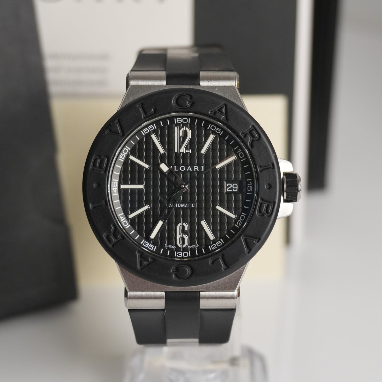 Bvlgari Diagono 40mm DG40SV . Full Set. Great condition.