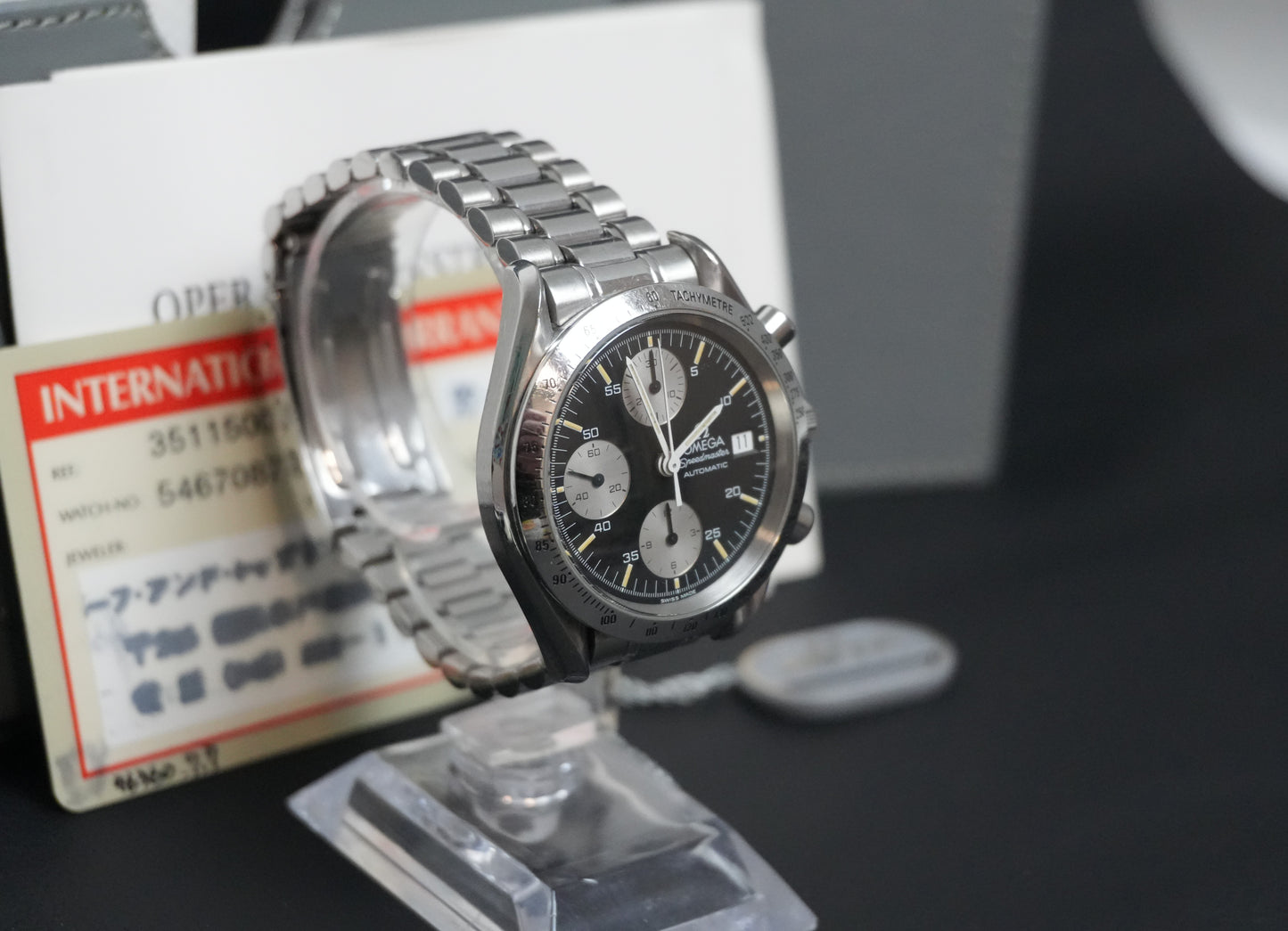 Omega Speedmaster 39MM Black Dial Full Set (Reference: 3511.50.00)