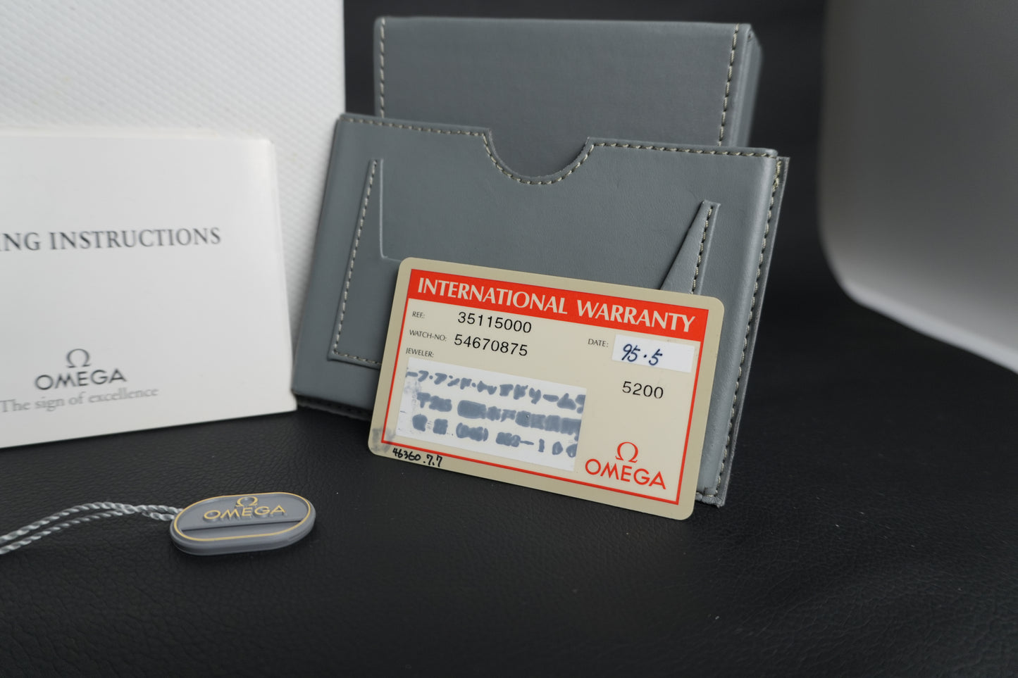 Omega Speedmaster 39MM Black Dial Full Set (Reference: 3511.50.00)