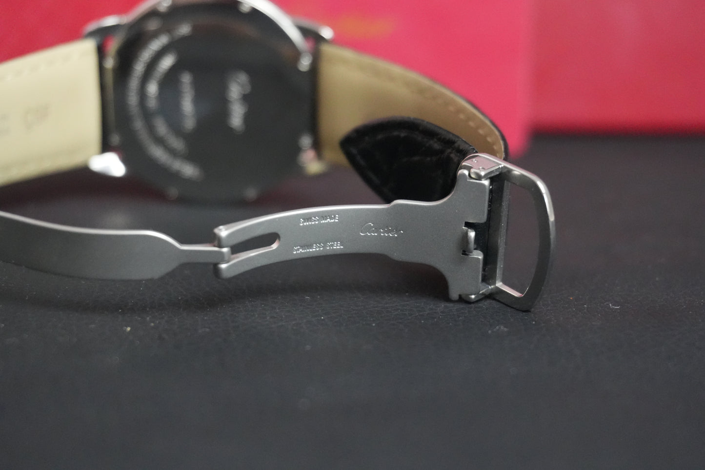 Cartier Ronde De Cartier Solo 42MM Silver Dial Leather Strap
