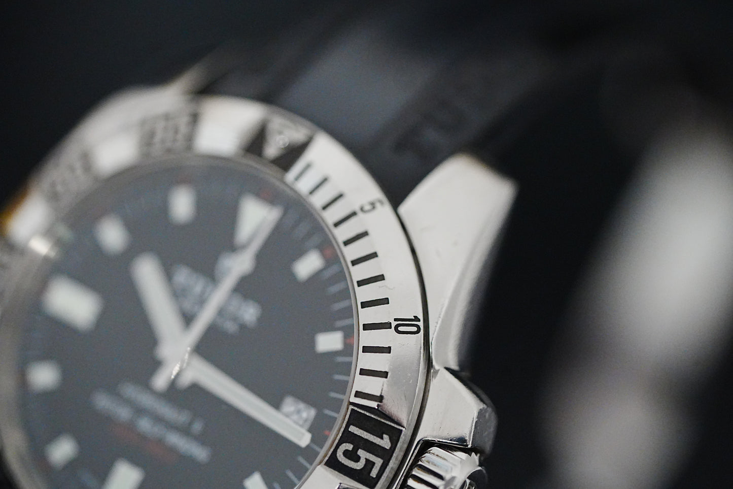 2008 Tudor Hydronaut II 41MM Black Dial Rubber Strap (20030)