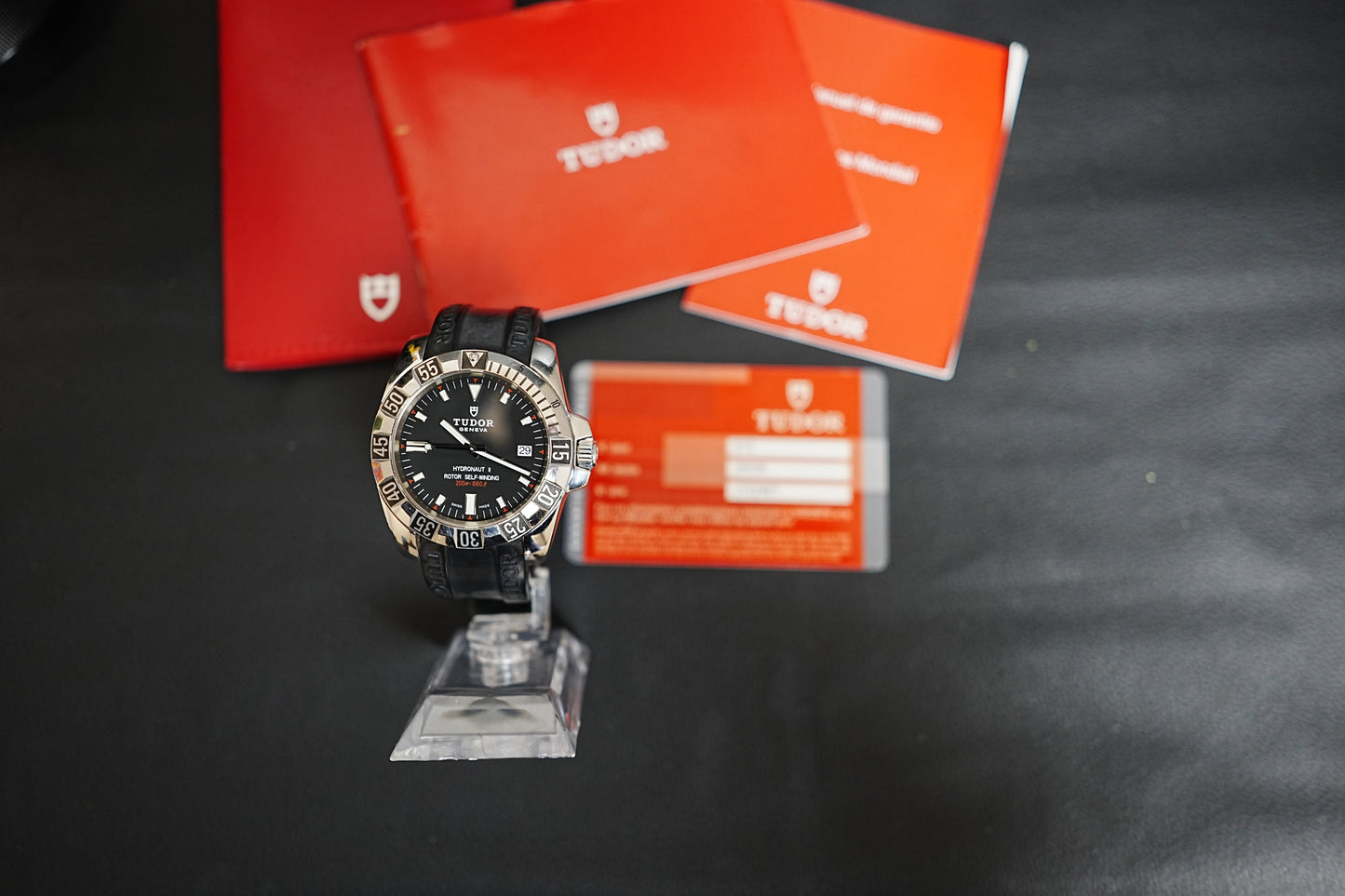 2008 Tudor Hydronaut II 41MM Black Dial Rubber Strap (20030)
