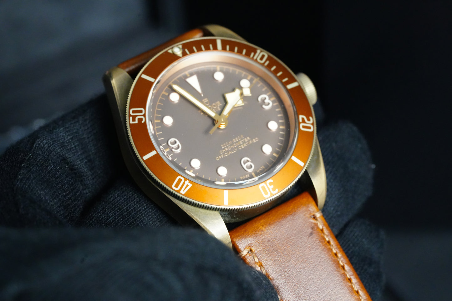 Tudor Black Bay Bronze 43MM Brown Dial Leather Strap (79250BM)