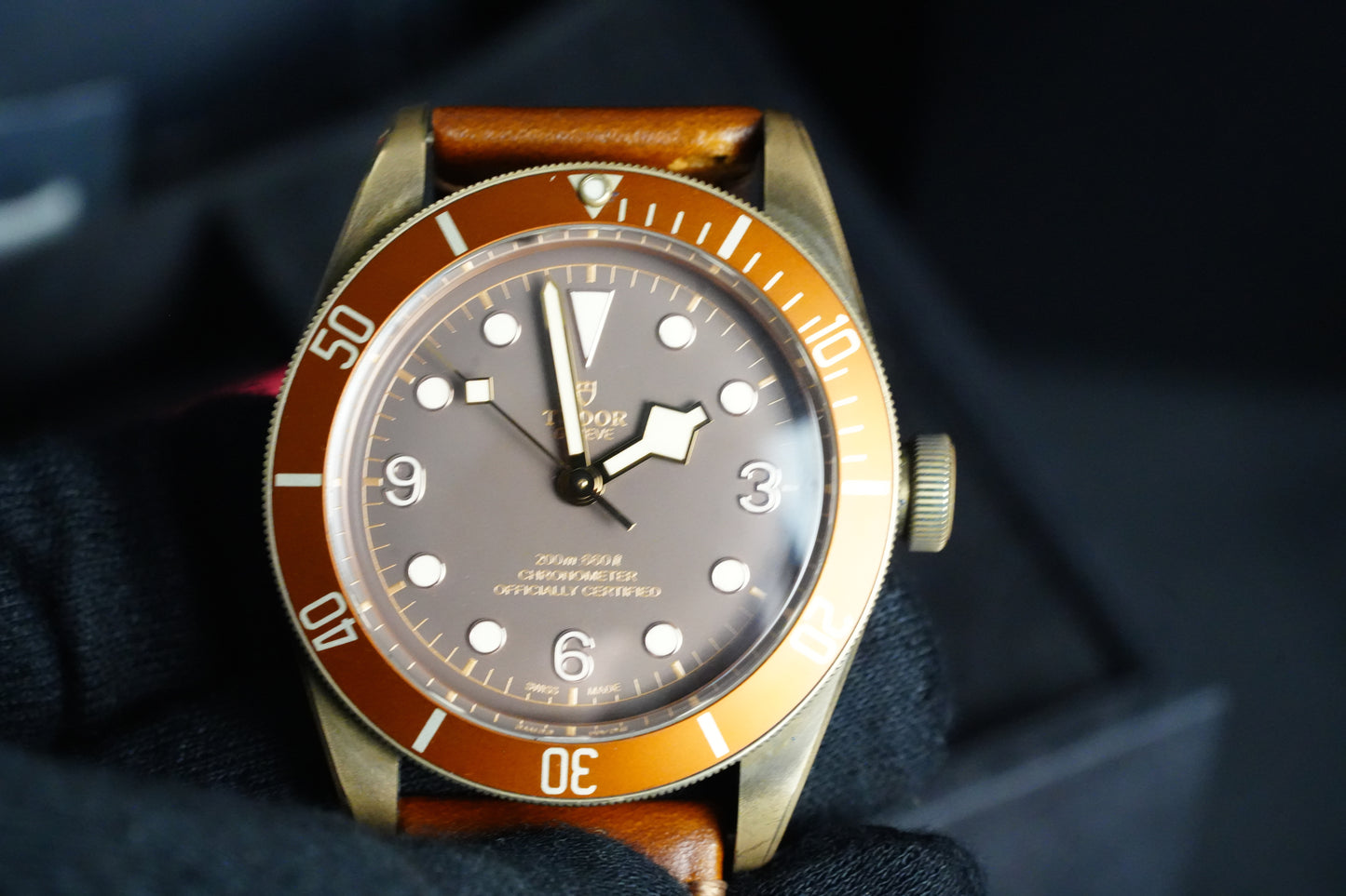Tudor Black Bay Bronze 43MM Brown Dial Leather Strap (79250BM)