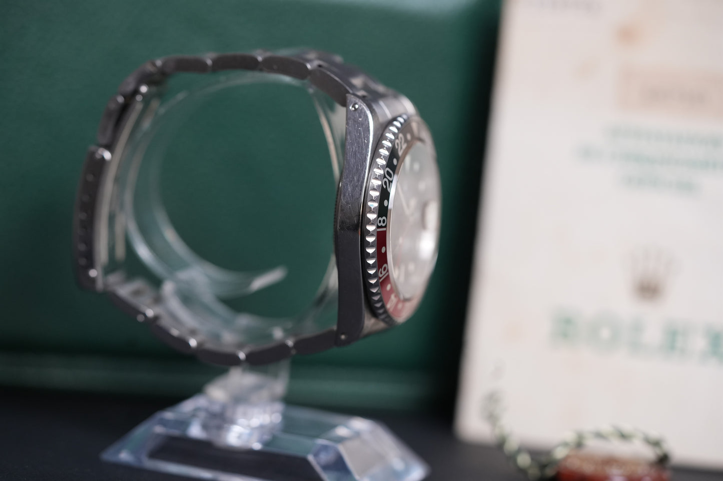 1996 (T Serial) Rolex GMT-Master II "Coke" 40MM Black Dial Oyster Bracelet (16710)