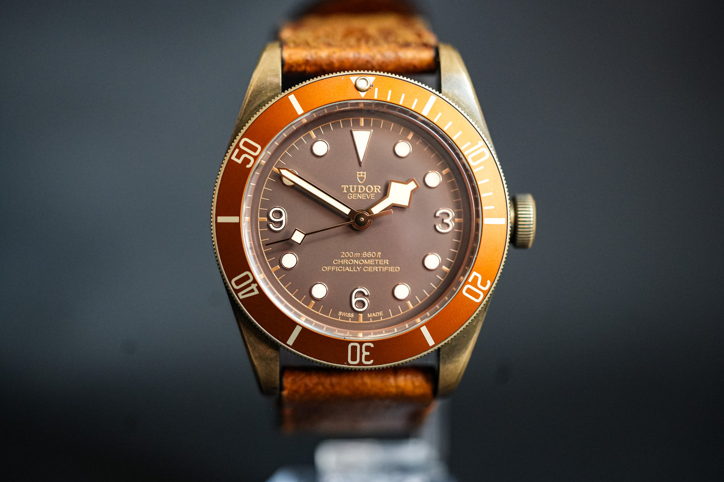 Tudor Black Bay Bronze 43MM Brown Dial Leather Strap (79250BM)