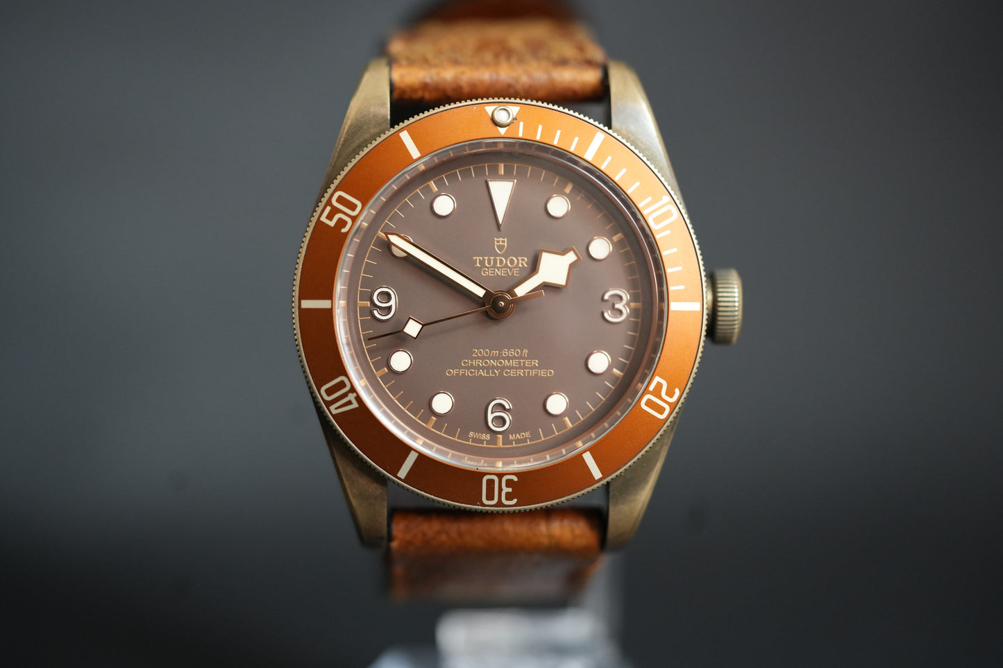 Tudor Black Bay Bronze 43MM Brown Dial Leather Strap (79250BM)