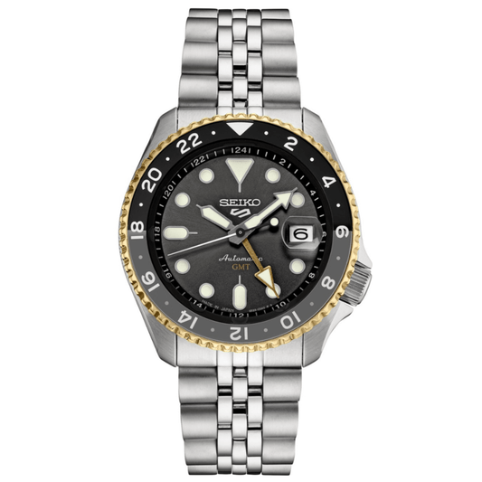 Seiko 5 Sports Gmt Auto Mens Grey Watchssk021k1