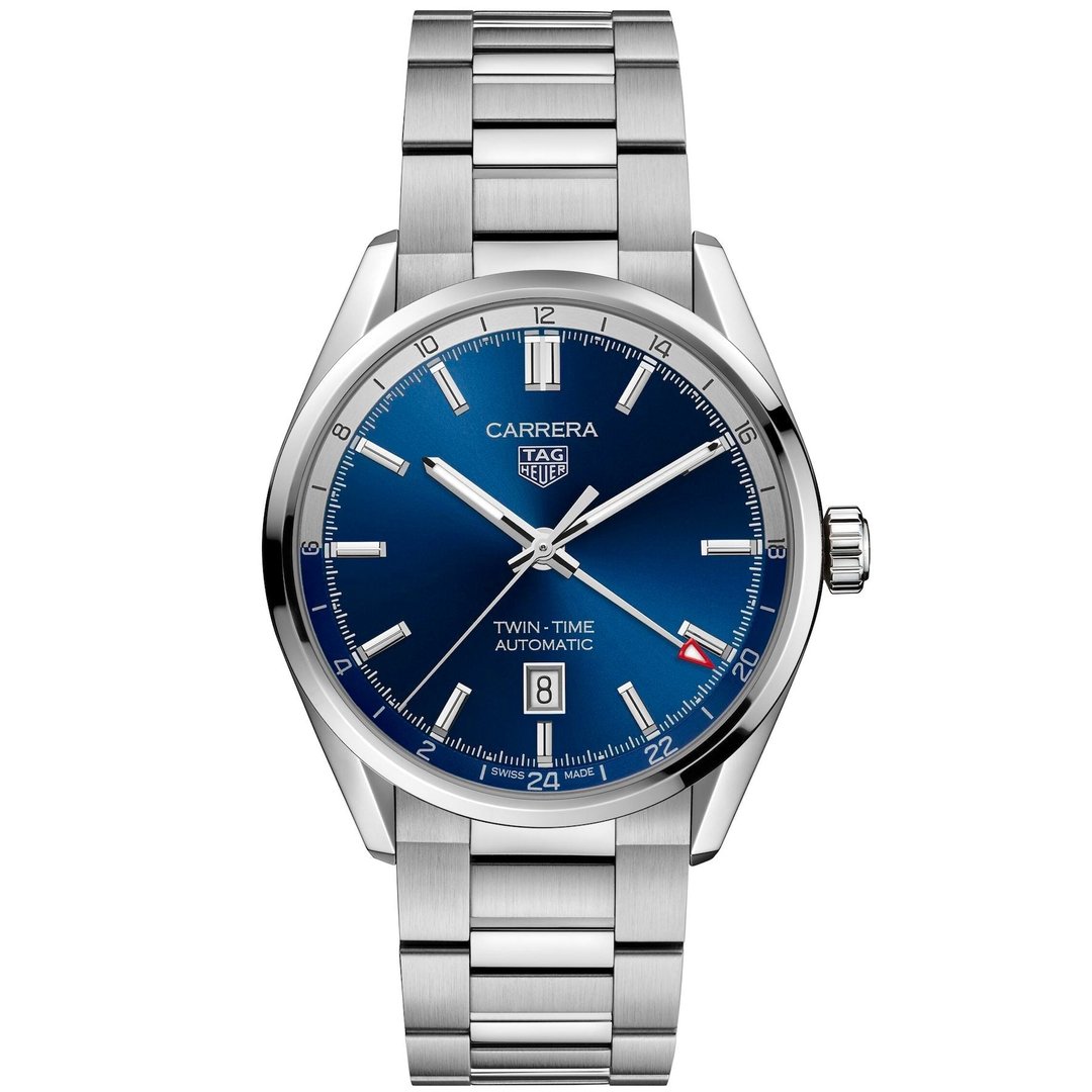 Tag Heuer Watch Carrera Calibre 7 Twin Time Automatic Mens Wbn201a Ba0640