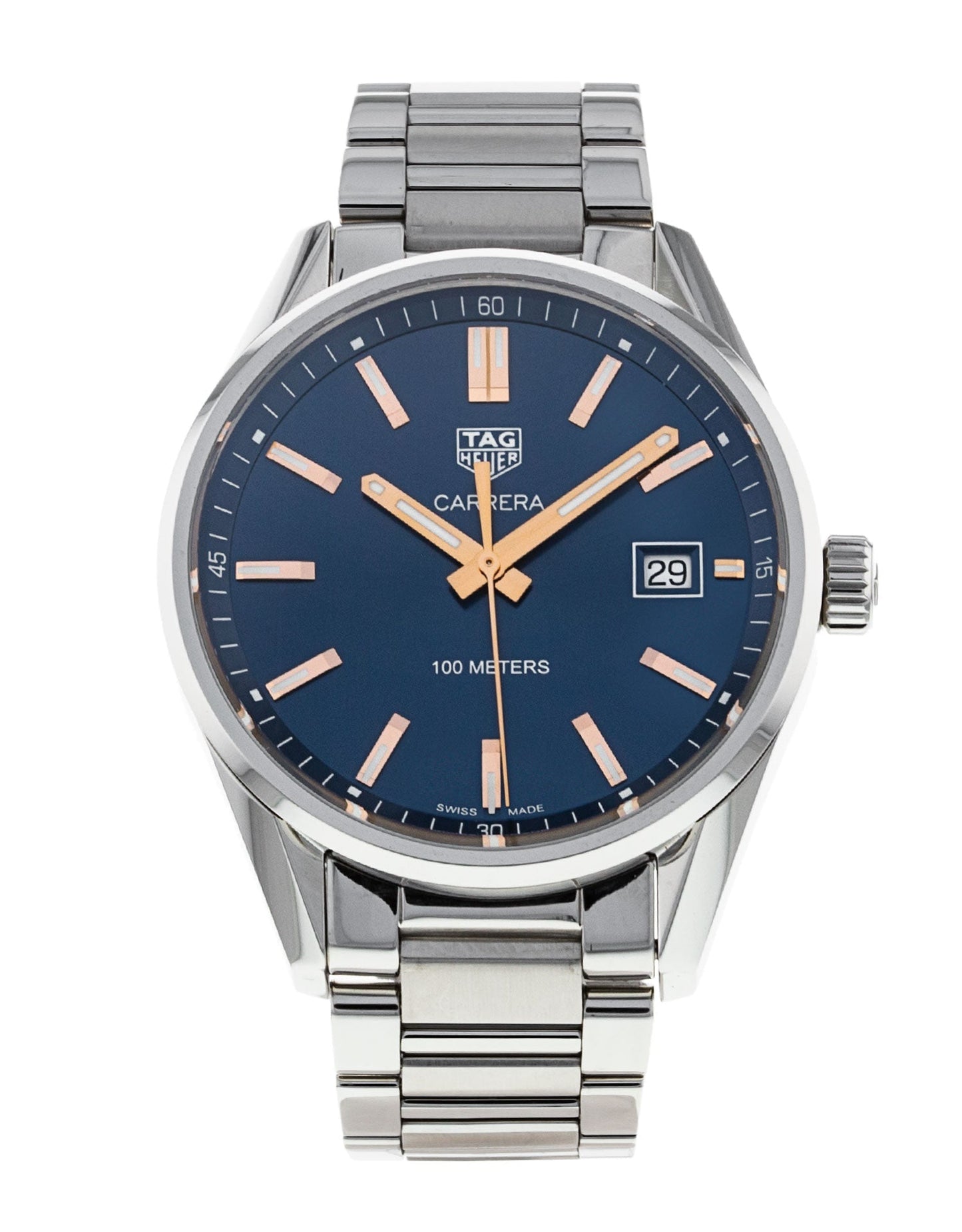 Tag Heuer Carrera Quartz Silver Dial Watch For Women War1112 Ba0601
