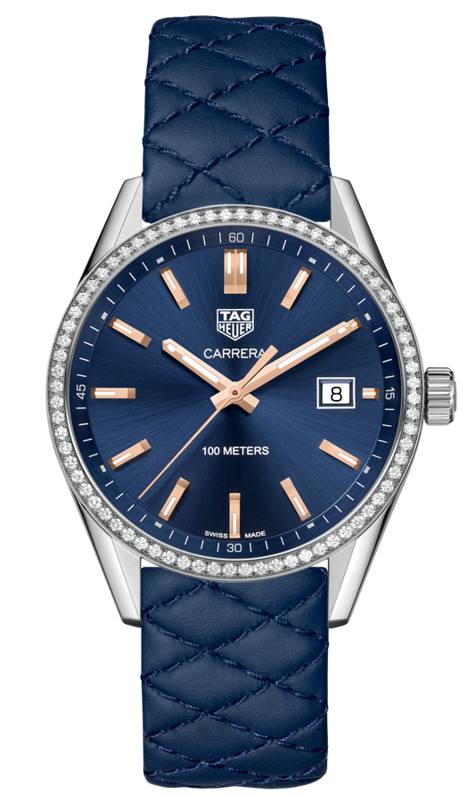 Tag Heuer Carrera Quartz 39mm Watch For Women War1114 Fc6391