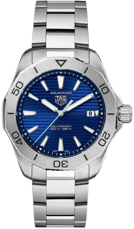 Tag Heuer Watch Aquaracer Professional 200 Solargraph Blue Wbp1113 Ba0000