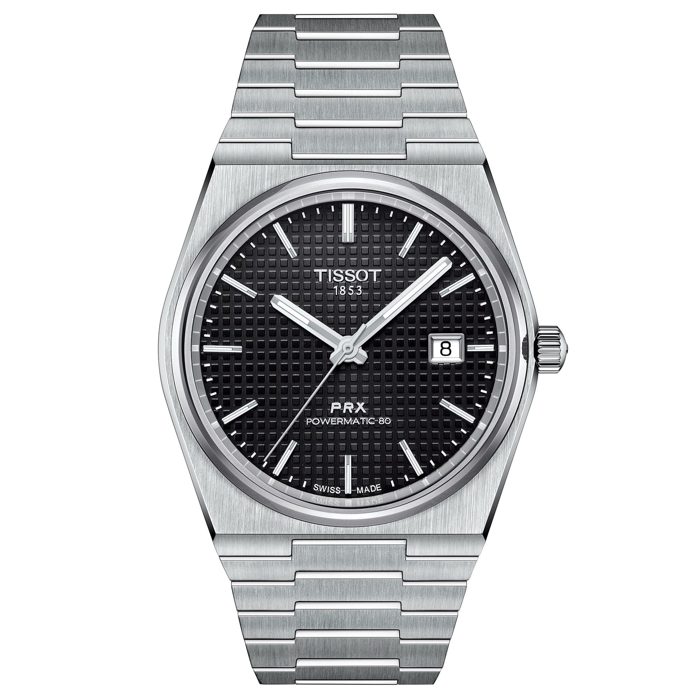 Tissot Prx Powermatic 80 Mens Black Watch T1374071105100