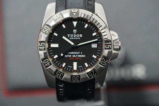 2008 Tudor Hydronaut II 41MM Black Dial Rubber Strap (20030)