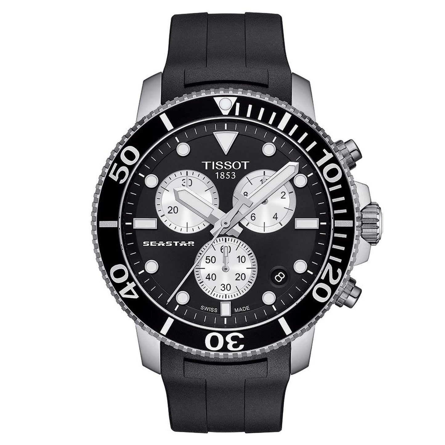 Tissot Chronograph Watch Seastar 1000 Orange T1204171705100